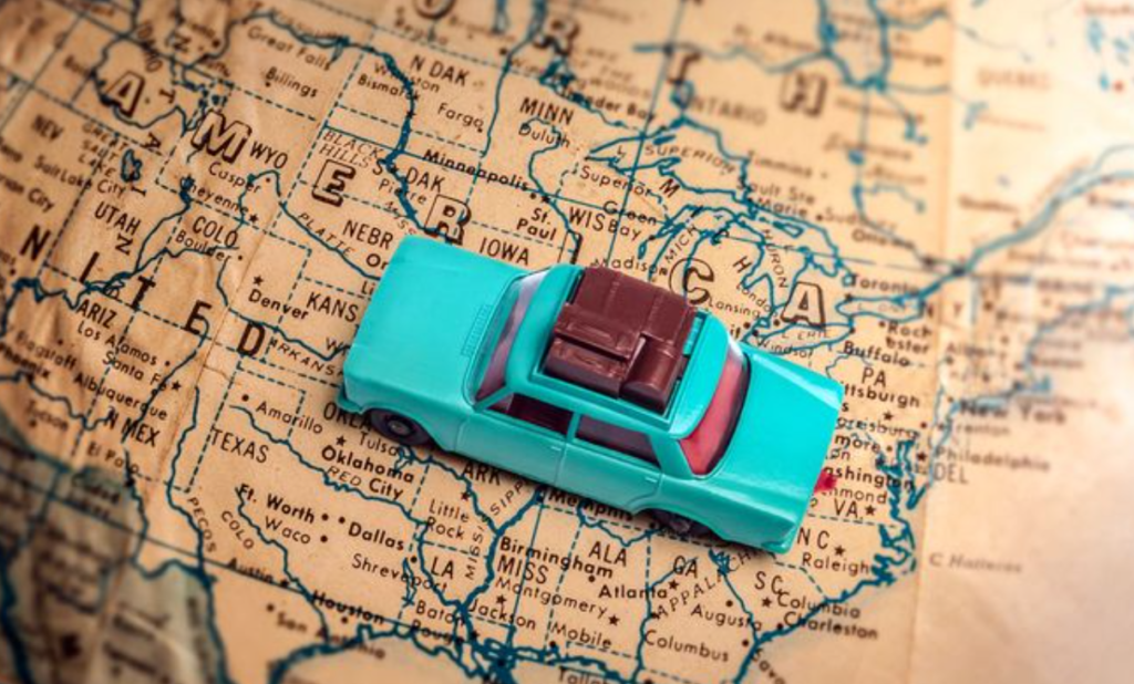 How to Move across the Country with a Car: Steering through the Distance